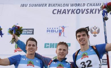 Semyon Suchilov - ผู้ชนะการแข่งขันประเภทบุคคลในการแข่งขัน Russian Summer Biathlon Championships